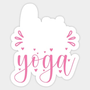 Love Yoga Quotes Sticker